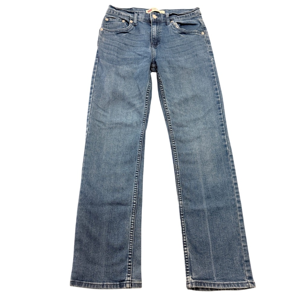Levi's 514 Straight Fit Jeans Girls Size 16R Blue Denim Pants 28x28 Stretch